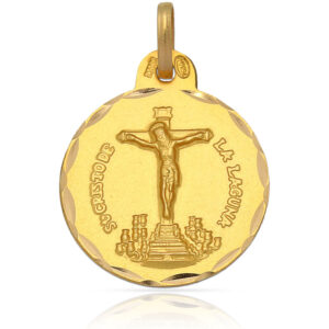 Medalla oro 18kl c. de la laguna - 21mm