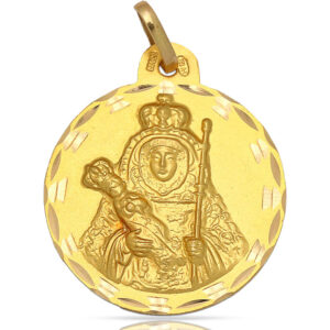 Medalla oro 18kl v. candelaria - 23mm