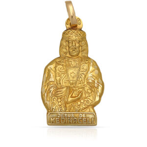 Medalla oro 18kl c. de medinaceli - 16x29mm