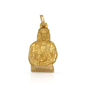 Medalla oro 18kl cristo medinaceli - 10x18mm