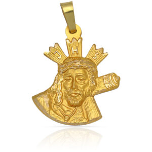 Medalla oro 18kl gran poder - 25x33mm