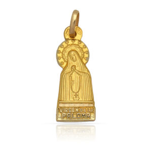 Medalla oro 18kl v. de la paloma - 10x24mm