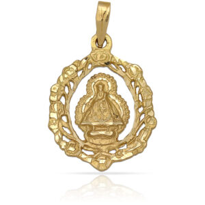 Medalla oro 18kl v. de la cabeza-22x28mm