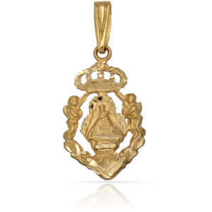 Medalla oro 18kl v.de la cabeza- 13x22mm