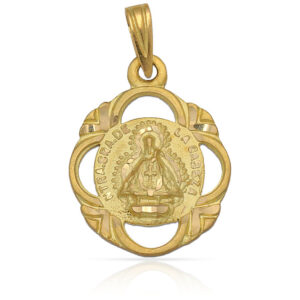 Medalla oro 18kl v.de la cabeza- 19x24mm