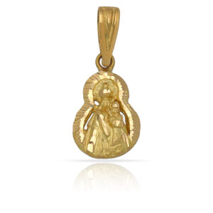 Medalla oro 18kl v. de la estrella - 10x16mm