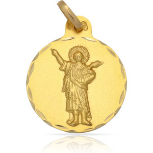 Medalla oro 18kl san pancracio - 21mm