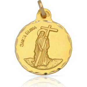 Medalla oro 18 kl santa elena - 21mm