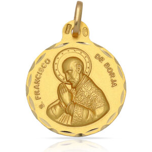 Medalla oro 18kl san francisco de borja
