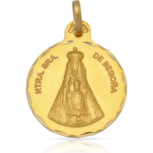 Medalla oro 18kl virgen de begoña - 21mm