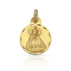 Medalla oro 18kl v. de los dolores - 15mm