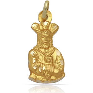 Medalla oro 18kl el cautivo - 21x41mm