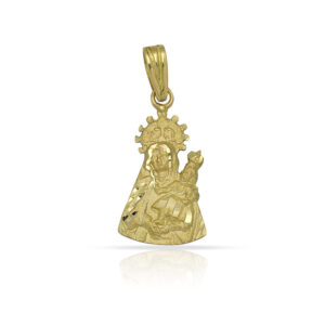 Medalla oro 18kl v. santa ana - 9x16mm