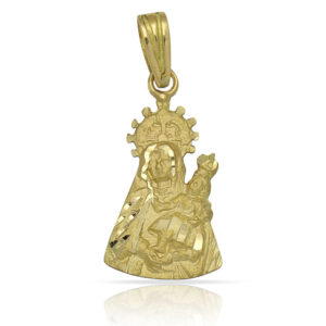 Medalla oro 18kl v. santa ana - 12x22mm