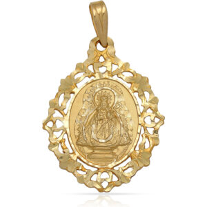 Medalla oro 18kl v.de la cabeza-23x30mm