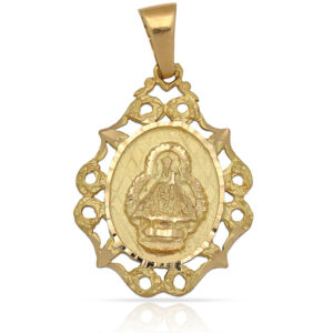 Medalla oro 18kl v.de la cabeza-25x33mm
