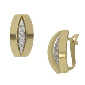 Pendientes oro 18kl circonitas