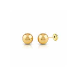Pendientes oro 18kl bola - 4mm