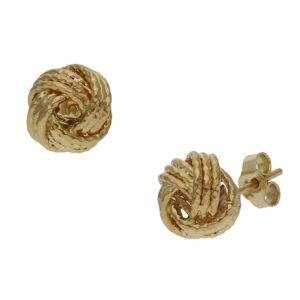 Pendientes oro 18kl nudo - 10mm