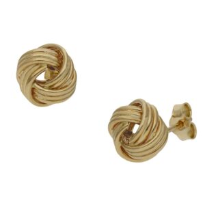 Pendientes oro 18kl nudo - 10mm