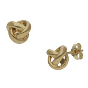 Pendientes oro 18kl nudo - 9mm