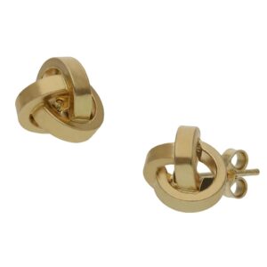 Pendientes oro 18kl nudo - 11mm