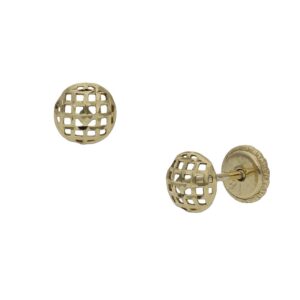 Pendientes oro 18kl redondos - 5mm