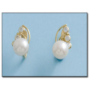 Pendientes oro 18kl perlas