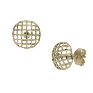 Pendientes oro 18kl redondos - 8mm