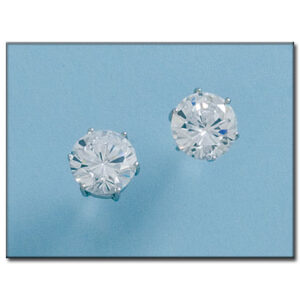 Pendientes oro blanco 18kl - 9mm