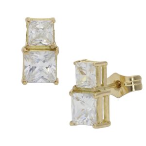 Pendientes oro 18kl circonitas