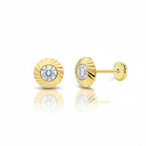 Pendientes oro 18kl redondos