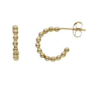 Aros oro 18kl bolas
