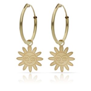 Aros oro 18kl sol