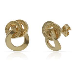 Pendientes oro 18kl tallados