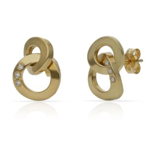 Pendientes oro 18kl circonitas