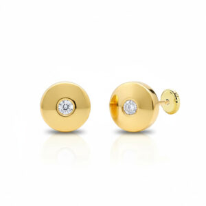 Pendientes oro 18kl redondos