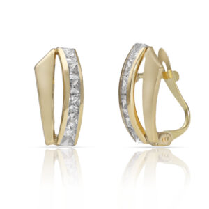 Pendientes oro 18kl circonitas