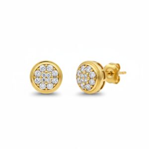 Pendiente oro 18kl circonitas