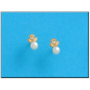 Pendientes oro 18kl trebol