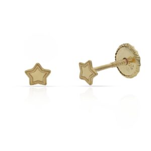 Pendientes oro 18kl estrellas