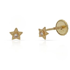Pendientes oro 18kl estrellas