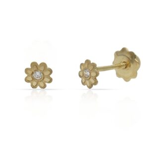 Pendientes oro 18kl margaritas