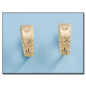 Pendientes oro tallado