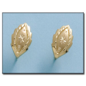 Pendientes oro 18kl hoja