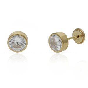 Pendientes oro 18kl redondos