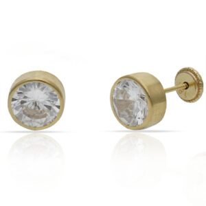 Pendientes oro 18kl redondos