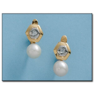 Pendientes oro 18kl perlas
