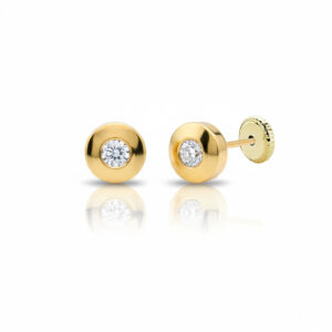 Pendientes oro 18kl - 5mm