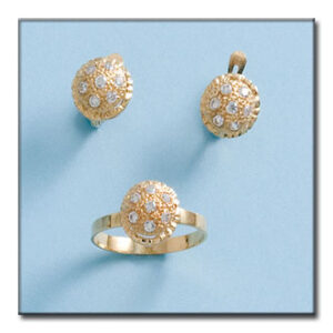 Pendientes oro 18kl circonitas